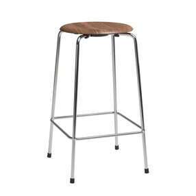Fritz Hansen - High Dot™ Barhocker Niedrig Furnier 4 Beine