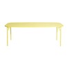 Petite Friture - Week-End - Tafel 85x220cm - geel RAL 1016/graan epoxy geschilderd/75cm h/voor binnen en buiten geschikt