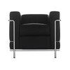 Cassina - Le Corbusier LC2 Sessel - grafite schwarz/Leder LCX 13X414/Gestell chrom