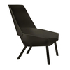 e15 - e15 EC03 Eugene Sessel   - schwarz/lackiert/LxBxH 76x89x100cm