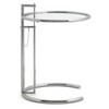ClassiCon - Adjustable Table E 1027 Beistelltisch - transparent/Kristallglas/Gestell chrom