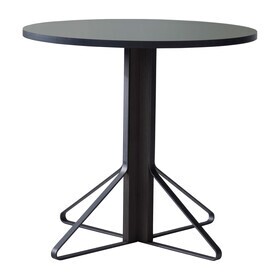 Artek - Kaari REB003 Table Black Oak Ø80cm