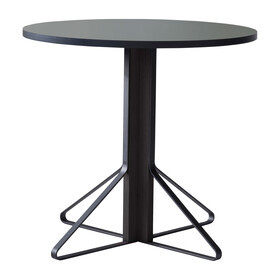 Artek - Kaari REB003 Table Black Oak Ø80cm