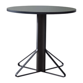 Artek - Table Kaari REB003 chêne noir Ø80cm