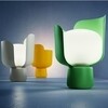 Fontana Arte - Blom - Lampe de table - jaune/métal/H:24cm Ø:15cm