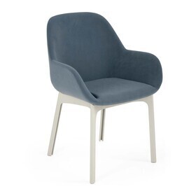 Kartell - Clap Aquaclean armleunstoel onderstel wit