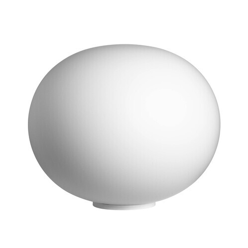 Flos - Glo Ball Basic 1 Bodenleuchte - weiß/Glas/Polyamid/mit Dimmer/H 27cm/Ø 33cm