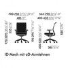 Vitra - Vitra ID Mesh - Bureaustoel - Strichzeichnung