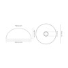 ferm LIVING - Dome Shade Lampenschirm - Strichzeichnung