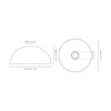 ferm LIVING - Dome Shade - line drawing