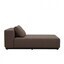 Softline - Nevada Chaiselongue - dunkelbraun/Stoff Filz 635/BxHxT 172x75x90cm/Gestell schwarz