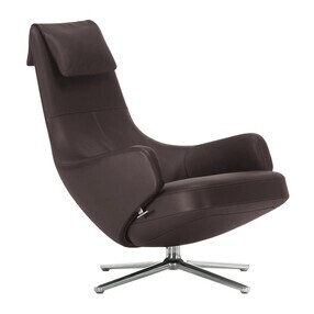 Vitra - Repos loungestoel leer