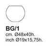 Cappellini - Bong - Table d'appoint - dessin au trait