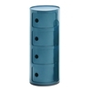 Kartell - Componibili 4 Container - blue/matt/H 77cm/ Ø 32cm/New color!