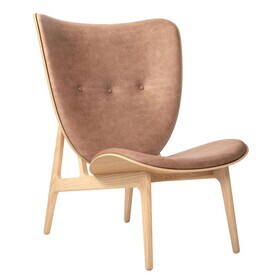 NORR 11 - Elephant fauteuil leer onderstel natuurlijk eiken