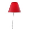Luceplan - Costanza Parete Wandleuchte - johannisbeerrot/Aluminium/mit Schalter