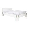 Moormann - Moormann Tagedieb - Lit avec tête de lit 120x200cm - blanc/crampons gris pierre/LxPxH 213.4x124.7x81.5cm/sans matelas ni sommier