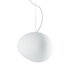 Foscarini - Gregg Media - Suspension - blanc / 26x31cm/verre/LxPxH 31x26x26cm