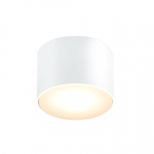 Mawa Design - Warnemünde 63 LED Deckenleuchte - weiß RAL 9016/matt/H 6cm, Ø 9cm/2700° K / 800 lm CRI>90/exkl. Konverter