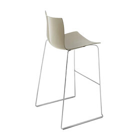Arper - Catifa 46 0471 barkruk eenkleurig onderstel chroom
