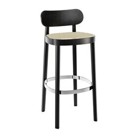 Thonet - 118 H Bar Stool with Wickerwork 94cm