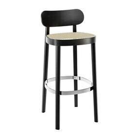 Thonet - 118 H Barhocker mit Rohrgeflecht 94cm