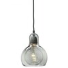 &tradition - Mega Bulb Pendelleuchte - silber/Kabel schwarz/ohne Leuchtmittel