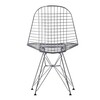 Vitra - Eames Wire Chair DKR - Chaise 43cm - chrome/acier/piètement Tour Eiffel/avec patins feutre