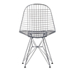 Vitra - Eames Wire Chair DKR - Chaise 43cm - chrome/acier/piètement Tour Eiffel/avec patins feutre