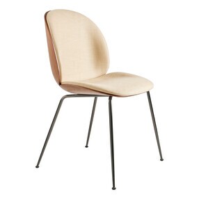 Gubi - Chaise de salle à manger rembourré Beetle 3D Veneer