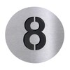 Radius - Radius - Numéro 8 - inox/noir/Ø10cm