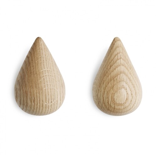 Normann Copenhagen - Dropit Haken S 2 Stück - eiche natur