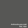 Fontana Arte - Volée LED Schreibtischleuchte - anthrazit/RAL 7024/matt/mit Touch-Dimmer/2700K/800lm/LxBxH 59x11x61cm