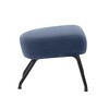 Softline - Havana Ottoman / Stool - blue/grey/fabrics Vision 441/WxHxD 58x40x48cm/frame black