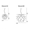 Marset - Discocó Suspension Lamp White - line drawing