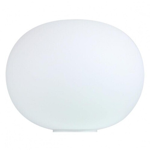 Flos - Glo Ball Basic Zero Bodenleuchte - weiß/Glas/Polyamid/H:16cm/ Ø19cm
