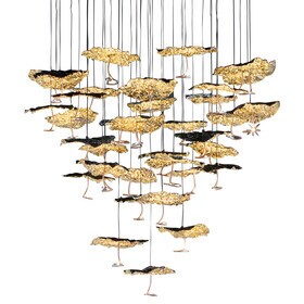 Catellani & Smith - Gold Moon Chandelier LED pendellamp