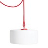 Fatboy - Thierry le Swinger - Lampe avec batterie - rouge/H:20,5cm Ø 40,5cm/2700K