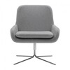 Softline - Coco Swivel Chair - light grey/felt 620/WxHxD 65x78x78cm