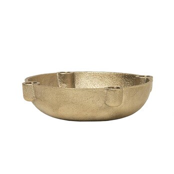 Ferm Living - Bowl Kerzenständer Messing S