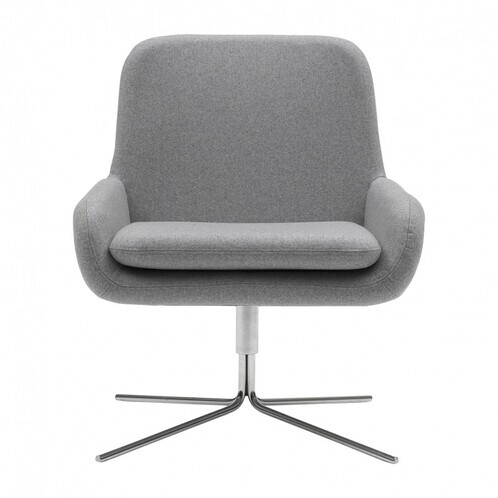 Softline - Coco - Fauteuil pivotant - gris clair/feutre 620/PxHxP 65x78x78cm