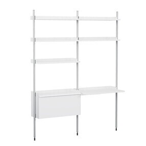 HAY - Pier System 12 Regal mit Schreibtisch
