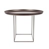 NORR 11 - Duke Medium - Table d'appoint Ø 70cm - bronze/table démontable/H: 39cm