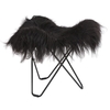 cuero - Flying Goose Iceland - Tabouret - noir/agneau islandais Wild Black/châssis noir
