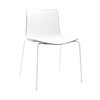 Arper - Catifa 46 0251 Chair Bicoloured Frame White - white/black/seat shell glossy/inside matt/frame white matt V12
