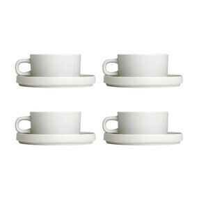 Blomus - Pilar theekop en schotel set van 4