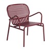 Petite Friture - Week-End - Fauteuil - mat bordeaux RAL 3005/peinture époxy grainée/PxHxP 66x77x62cm/pour usages indoor & outdoor