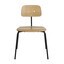Engelbrechts - Kevi 2060 Stuhl - eiche/HxBxT 79x53x51cm/Gestell schwarz