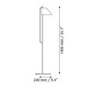 Louis Poulsen - Yuh - Lampadaire LED - dessin au trait