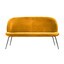 Gubi - Beetle Sofa Samt Gestell Schwarz - gelb/Samt Velluto G075/312/BxHxT 140x79x63cm/Gestell schwarz